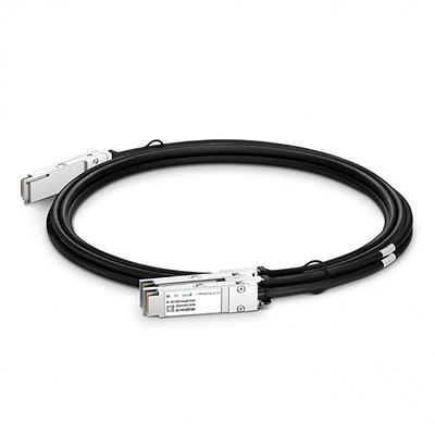 200g qsfp56 txog 2 × 100g Qsfp56 passive ncaj qha txuas tooj liab tooj liab cable (DAC), 1. {} M